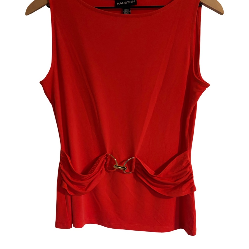 Halston Heritage Orange Top